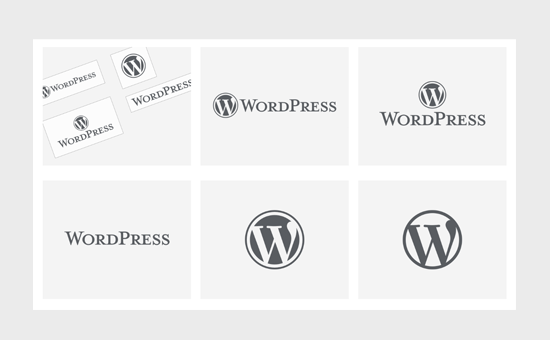 Ejemplos de logotipos de WordPress