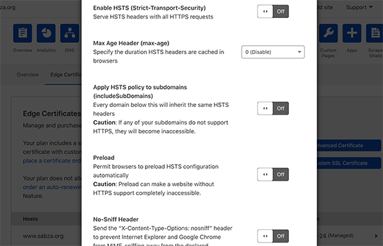Habilite los encabezados de seguridad HTTPS en Cloudflare Habilite los encabezados de seguridad HTTPS en Cloudflare