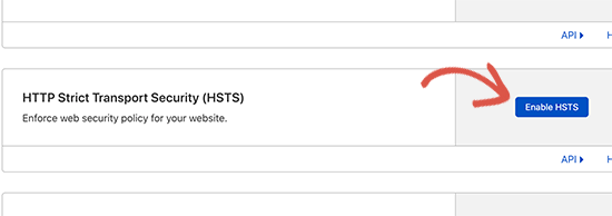 Habilitar HSTS en Cloudflare Habilitar HSTS en Cloudflare