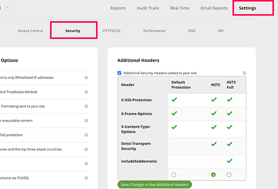 Configuración de encabezados de seguridad HTTP en Sucuri Configuración de encabezados de seguridad HTTP en Sucuri