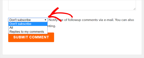 Suscribirse a comentarios en el blog de WPBeginner Suscribirse a comentarios en el blog de WPBeginner