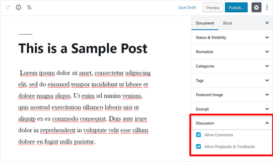 Comentarios de publicaciones de WordPress habilitados Comentarios de publicaciones de WordPress habilitados
