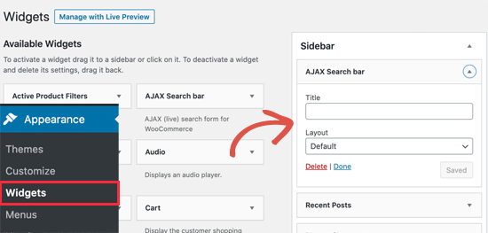 Agregar la búsqueda de productos de WooCommerce a la barra lateral Agregar la búsqueda de productos de WooCommerce a la barra lateral