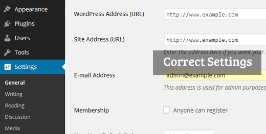 Corregir la configuración de URL de WP Corregir la configuración de URL de WordPress