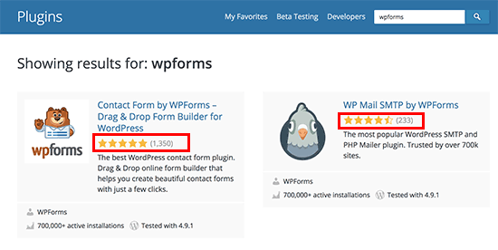 Revise las estrellas que se muestran en la búsqueda de complementos de WordPress Revise las estrellas que se muestran en la búsqueda de complementos de WordPress
