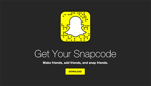Download your snapcode