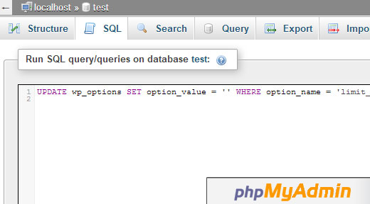 Consulta SQL phpMyAdmin