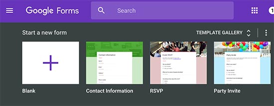 Crear un formulario nuevo en Formularios de Google Crear un formulario nuevo en Formularios de Google