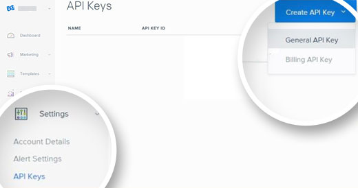 Obtenga la clave de API para SendGrid Obtenga la clave de API para SendGrid