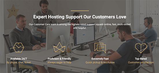 Soporte empresarial de SiteGround - WPBeginner Soporte empresarial de SiteGround