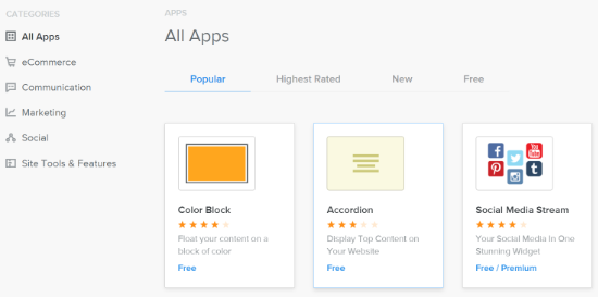 Aplicaciones en Weebly - WPBeginner Aplicaciones en Weebly