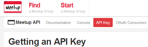Obtención de la clave API de Meetup.com - WPBeginner Obtención de la clave API de Meetup.com