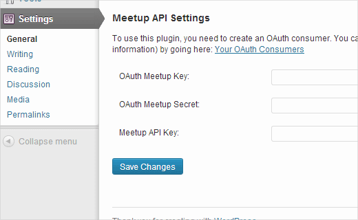 Configuración de los widgets de Meetup - WPBeginner Configuración de los widgets de Meetup