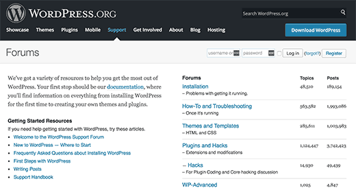 Soporte de WordPress.org - WPBeginner Soporte de WordPress.org