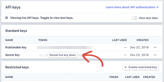 Claves publicables de Stripe Claves publicables de Stripe