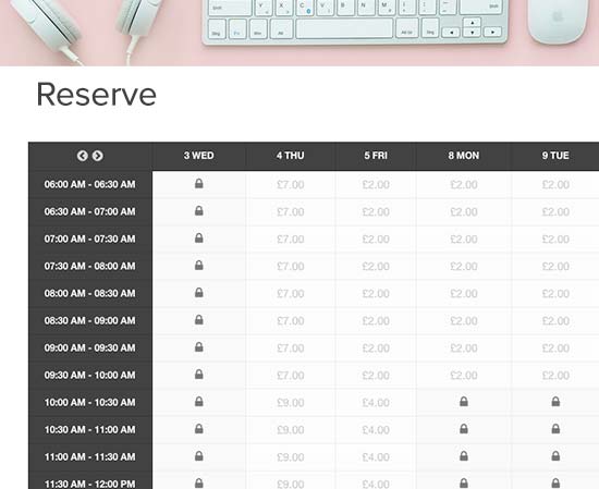 Adición de tabla de reservas para franjas horarias de entrega Adición de tabla de reservas para franjas horarias de entrega