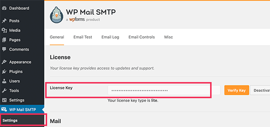 Licencia WP Mail SMTP Licencia WP Mail SMTP
