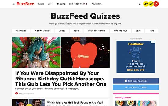 Cuestionarios de BuzzFeed Cuestionarios de BuzzFeed