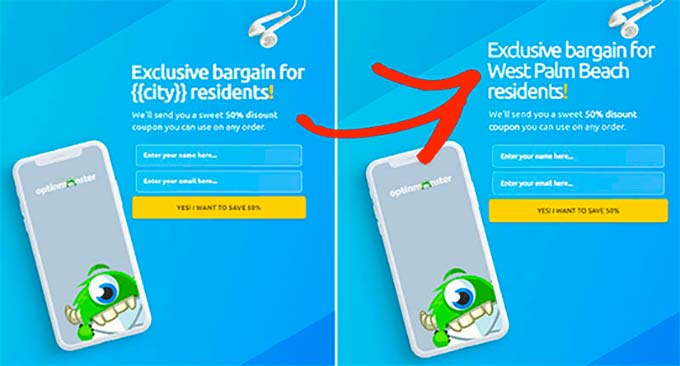 Ejemplo de personalización Ejemplo de personalización