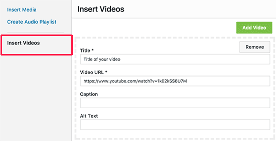 Agrega videos a tu galería Agrega videos a tu galería