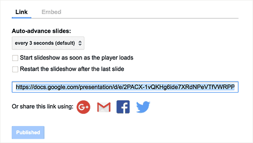 URL para compartir tu presentación de Presentaciones de Google URL para compartir tu presentación de Presentaciones de Google