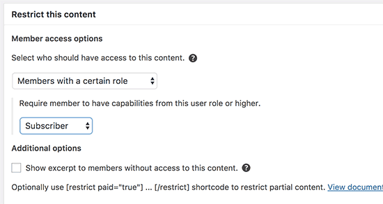 Restringir contenido por rol de usuario Restringir contenido por rol de usuario