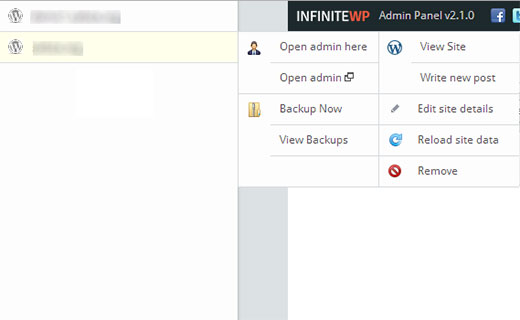 Administrar sitios de WordPress desde InfiniteWP Administrar sitios de WordPress desde InfiniteWP