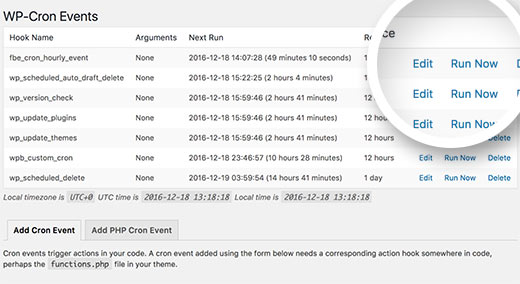 Editando un cron en WordPress Editando un cron en WordPress