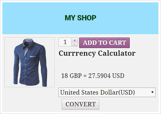 Integración de WooCommerce con calculadora de divisas Integración de WooCommerce con calculadora de divisas