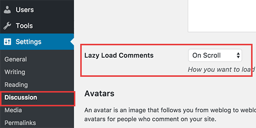 Seleccione cómo desea cargar los comentarios de forma diferida en WordPress Seleccione cómo desea cargar los comentarios de forma diferida en WordPress