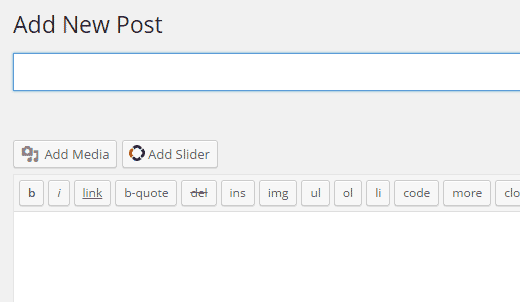 Agregar un control deslizante en una publicación o página de WordPress Agregar un control deslizante en una publicación o página de WordPress