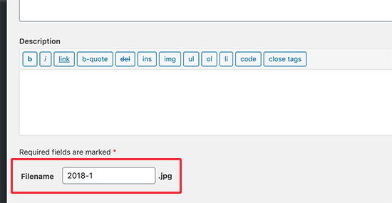 Cambiar el nombre del archivo de imagen Cambiar el nombre del archivo de imagen