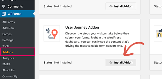 Instalar el complemento de viaje del usuario en WordPress Instalar el complemento de viaje del usuario en WordPress