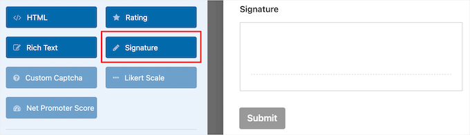 Complemento de formulario de firma WPForms Complemento de formulario de firma WPForms