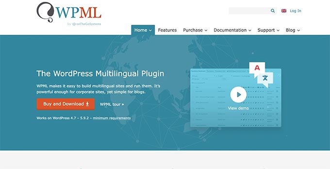 Sitio web de WPML Sitio web de WPML