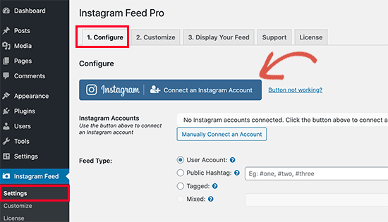 Conecta tu cuenta de Instagram Conecta tu cuenta de Instagram