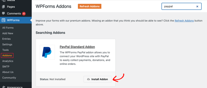 Instale el complemento estándar de PayPal Instale el complemento estándar de PayPal