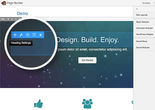 Edición de diseño en el complemento Beaver Builder Edición de diseño en el complemento Beaver Builder