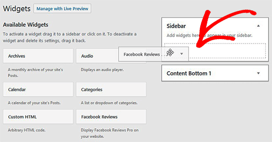 Widget de reseñas de Facebook de arrastrar y soltar Widget de reseñas de Facebook de arrastrar y soltar