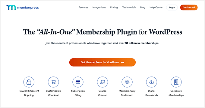 El sitio web de MemberPress MiembroPrensa