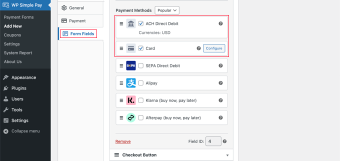 Las opciones de pago con tarjeta de crédito y ACH ya se han configurado para usted Las opciones de pago con tarjeta de crédito y ACH ya se han configurado para usted