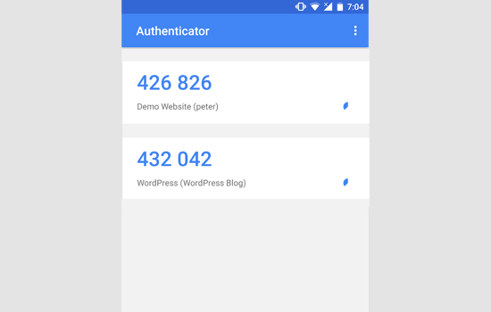 Códigos basados en el tiempo del autenticador de Google Códigos basados en el tiempo del autenticador de Google