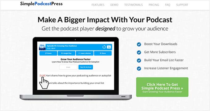 Prensa de podcast simple