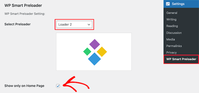 Configuración de WP Smart Precargador