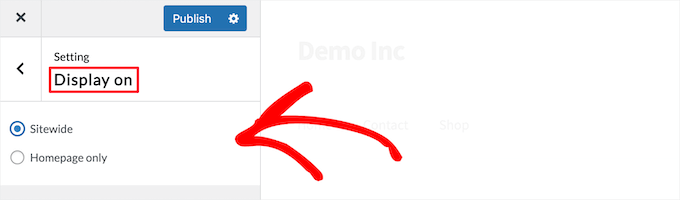 Configuración de visualización de Ser LoftLoader