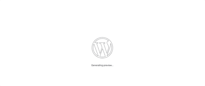 Ejemplo de precargador de WordPress