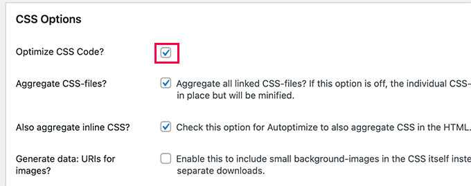 Autooptimizar código CSS