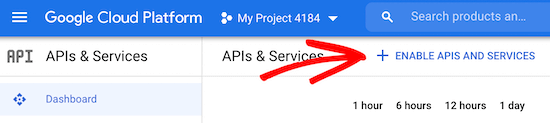Habilitar API y servicios Habilitar API y servicios