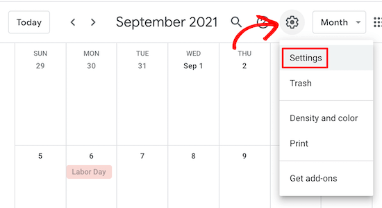 Configuración del calendario de Google Configuración del calendario de Google
