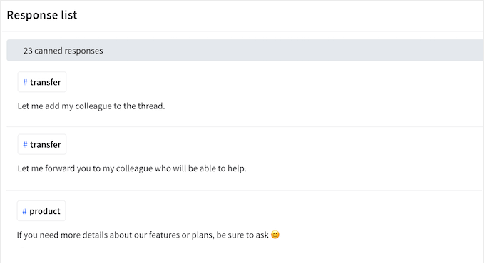 Creating canned responses for your online chat Creating canned responses for your online chat